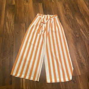 A. Calin Striped Wide Leg Pants